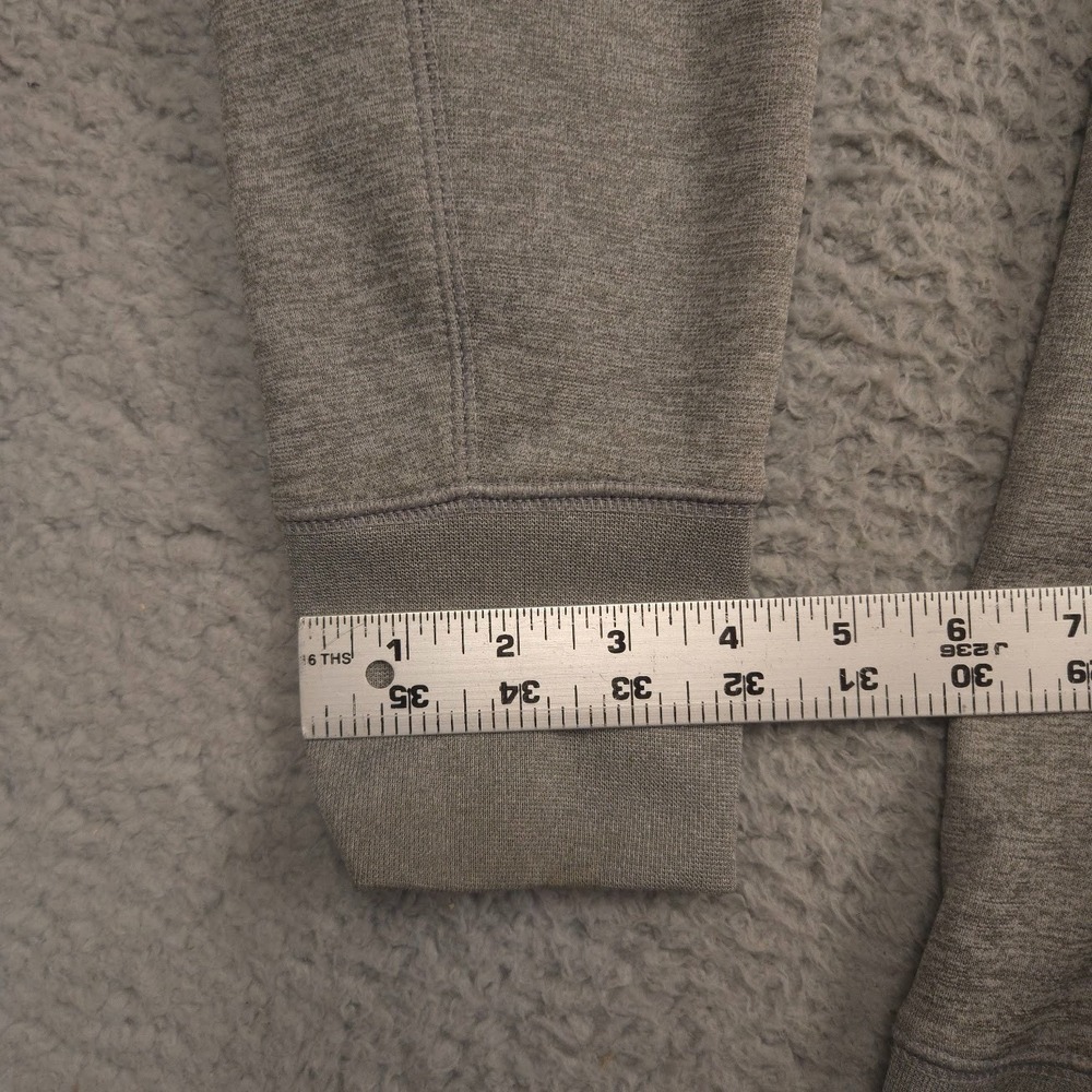 Nike Baseball Dri FIT Hoodie Men L Gray Fleece Pullover BQ8456 063 - Picture 7 of 12